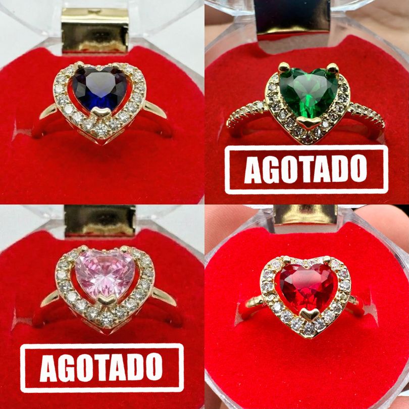 Anillo De Corazón Ajustable