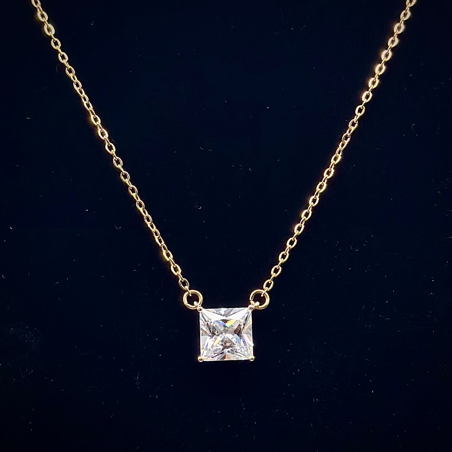 Hermosa Cadena Zirconia Cuadrada En Cajita 🎁