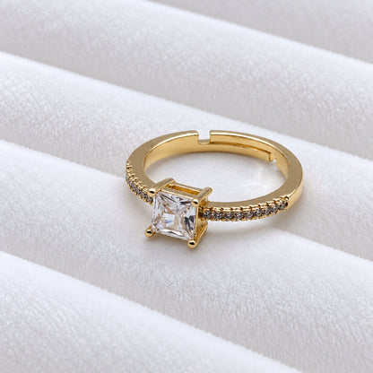 Anillo Promesa Para Dama Ajustable En Cajita