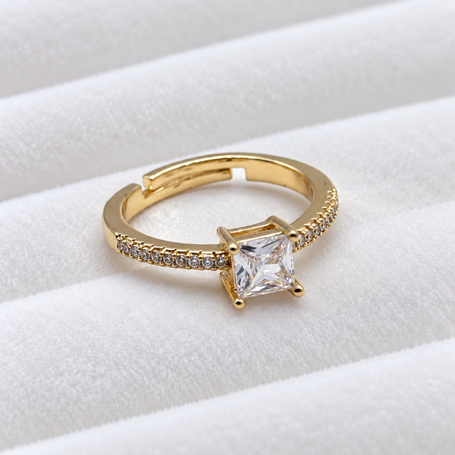 Anillo Promesa Para Dama Ajustable En Cajita