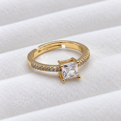 Anillo Promesa Para Dama Ajustable En Cajita