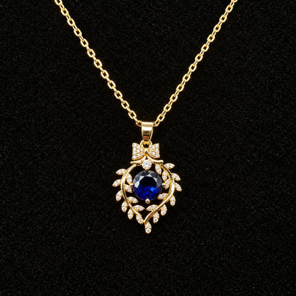 Set Premium Laureles De La Realeza De Cadena y Aritos