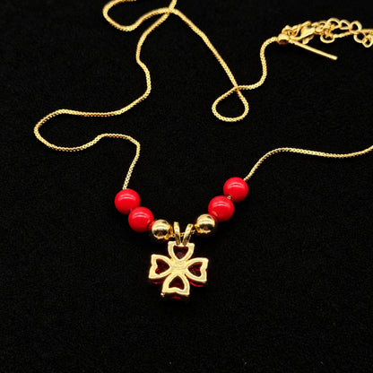 Collar Premium Trebol De Corazones