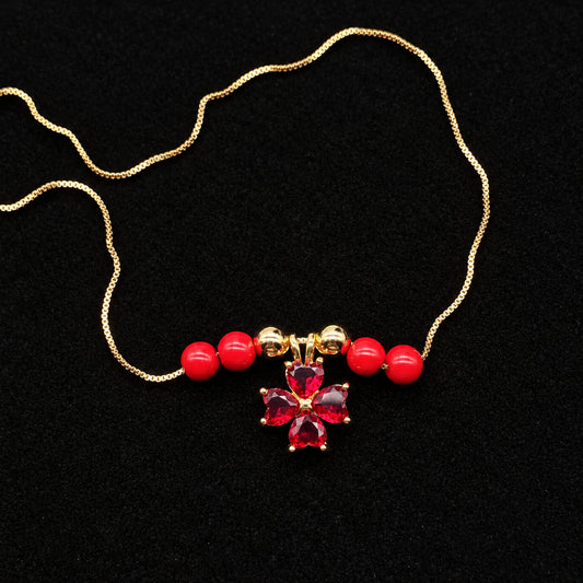 Collar Premium Trebol De Corazones