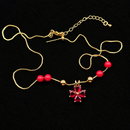 Collar Premium Trebol De Corazones