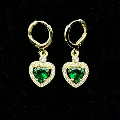 Set Premium De Corazones Cadena y Aritos