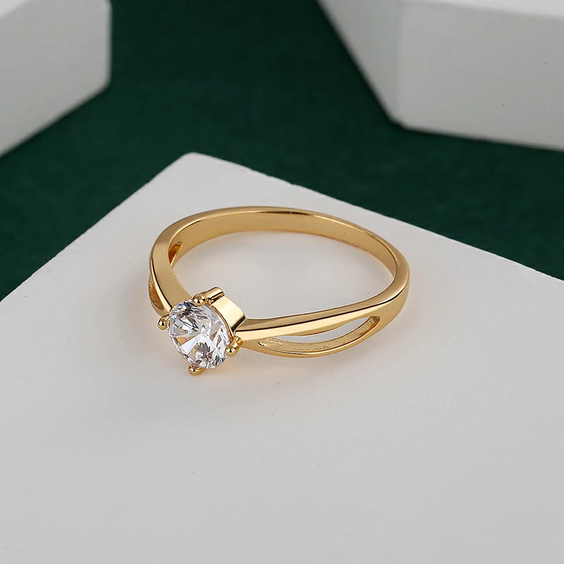 Anillo Promesa Para Dama En Cajita De Terciopelo