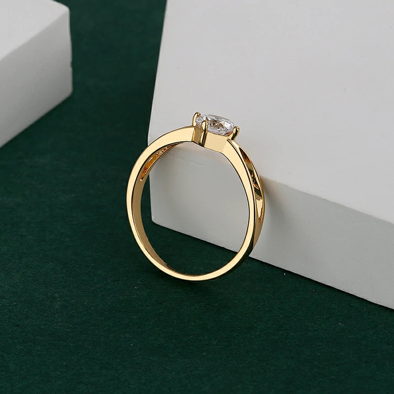 Anillo Promesa Para Dama En Cajita De Terciopelo