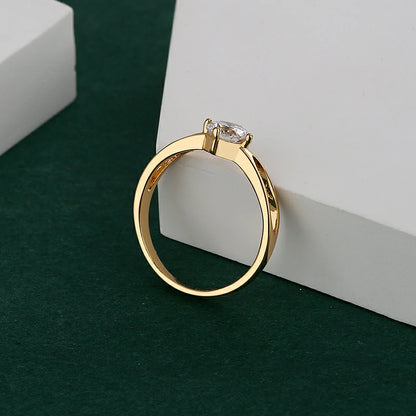 Anillo Promesa Para Dama En Cajita De Terciopelo