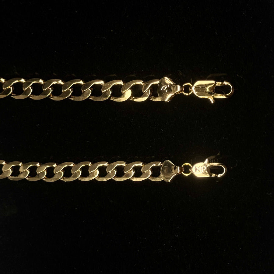 Set De Cadena y Pulsera Cubana En Caja De Regalo