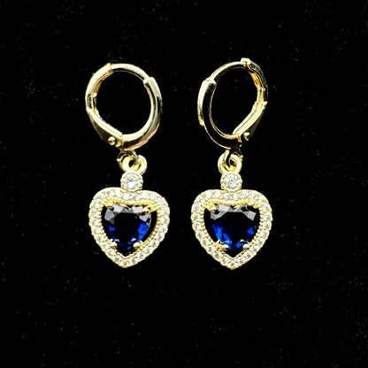 Set Premium Corazón Del Mar De Cadena y Aritos