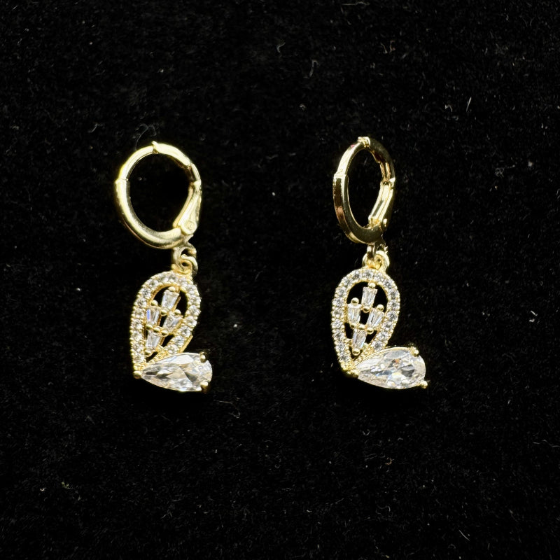 Set Premium Corazón De Amor Cadena y Aritos