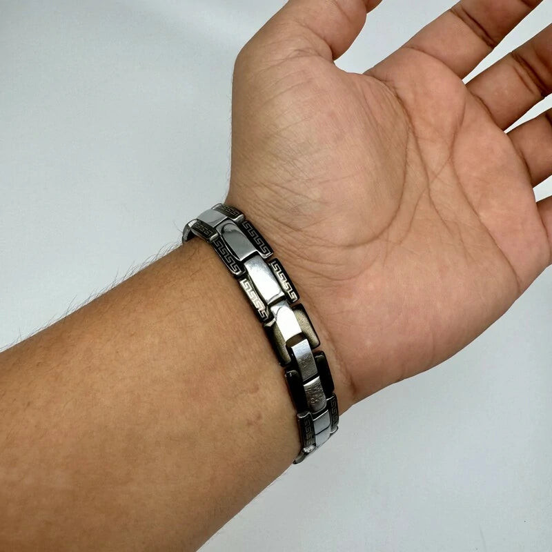 Brazalete De Acero Inoxidable Para Hombres