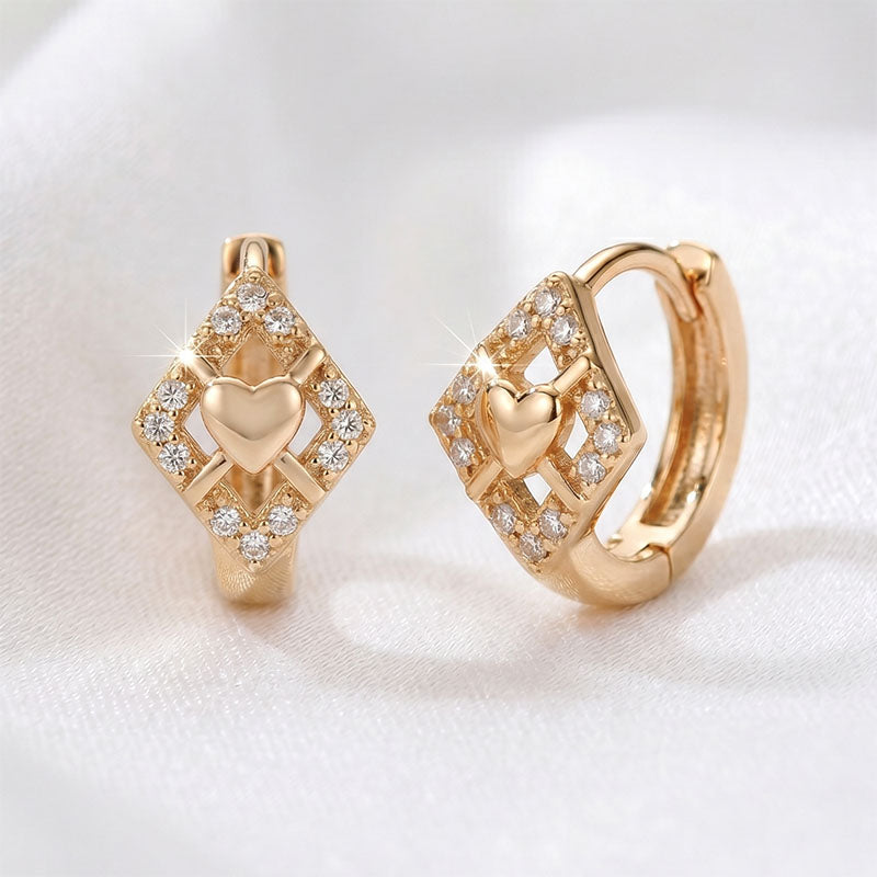 Argollas Enchape De Oro De 18K