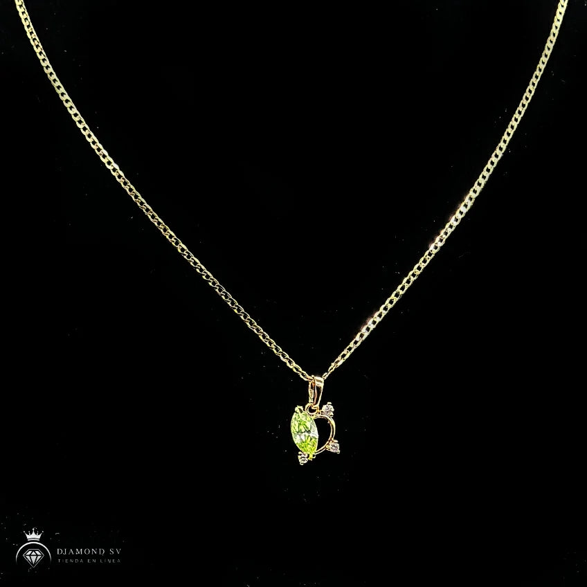 Hermosa Cadena Corazón Del Bosque En Cajita 🎁