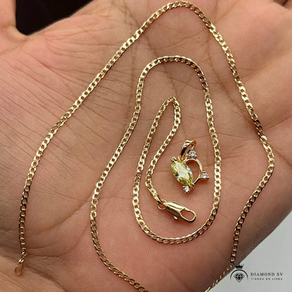 Hermosa Cadena Corazón Del Bosque En Cajita 🎁