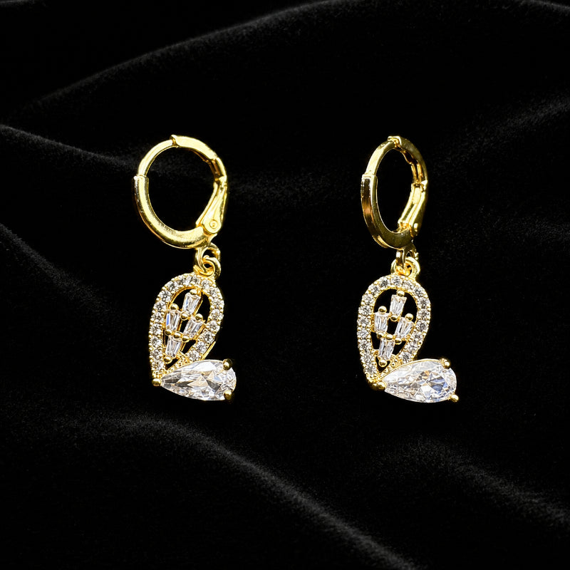 Set Premium Corazón De Amor Cadena y Aritos