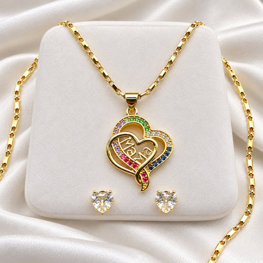 Set Premium Corazón De Mamá En Cajita De Regalo